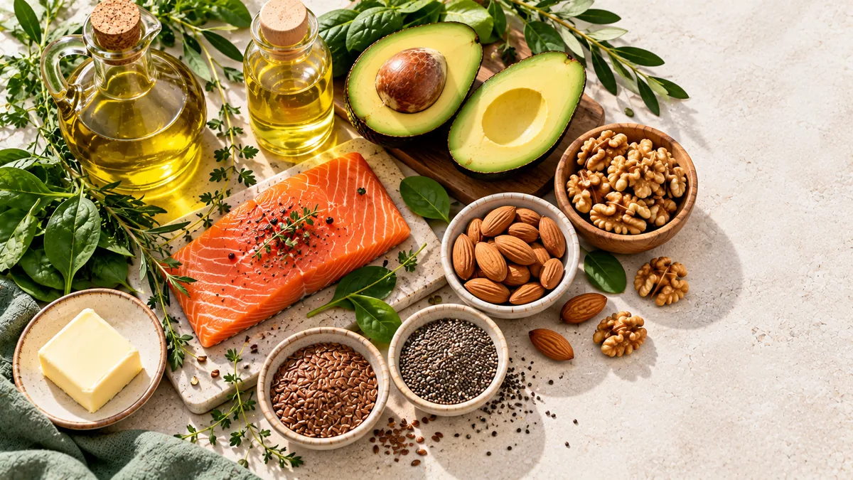 Zsírok kalauza – telített, telítetlen, omega-3 Egészséges zsiradékok – olívaolaj, repceolaj, avokádó, dió, mandula, lenmag, chia és lazac